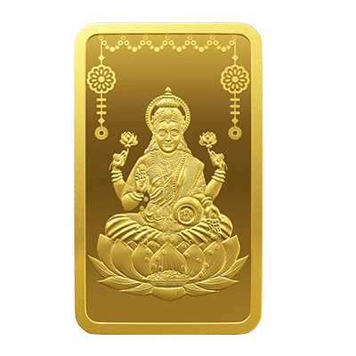 24K MINTED LAKSHMI 10 GM GOLD BAR