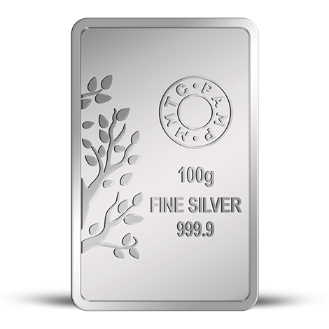 BANYAN TREE 999.9 PURITY 100 GM SILVER BAR