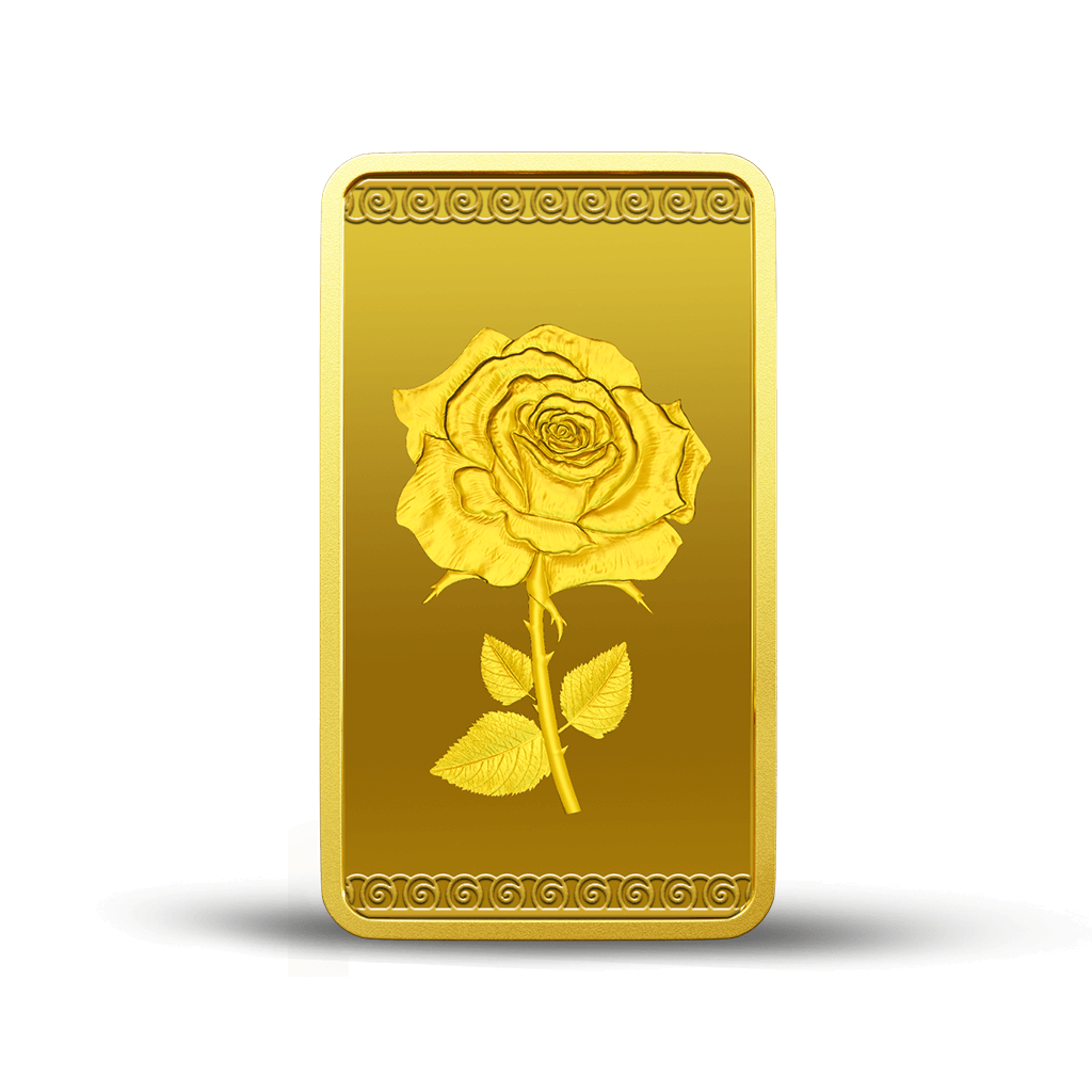 ROSE 24K (999.9) 10 GM GOLD BAR