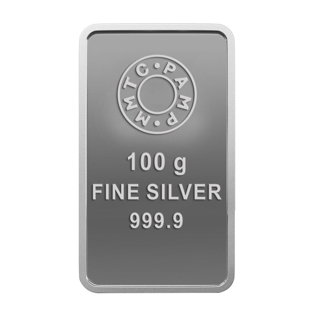 ROSE 999.9 PURITY 100 GM SILVER BAR