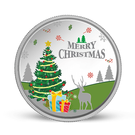 MERRY CHRISTMAS (999.9) 20 GM SILVER COIN