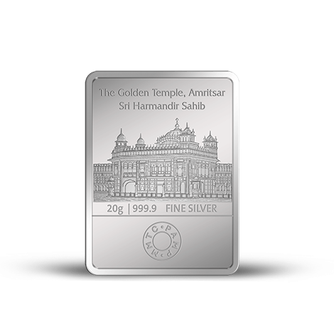 GURU NANAK DEV JI (999.9) 20GM SILVER BAR