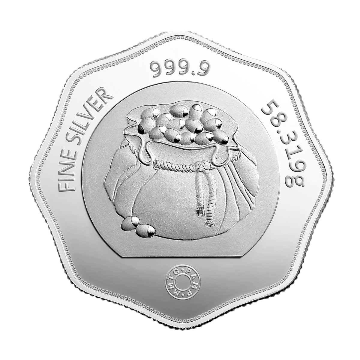 5 TOLA 999.9 PURITY 58.319 GM SILVER COIN