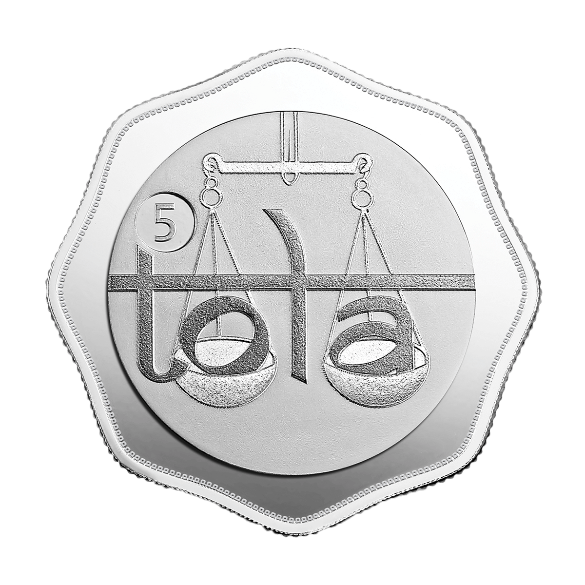 5 TOLA 999.9 PURITY 58.319 GM SILVER COIN