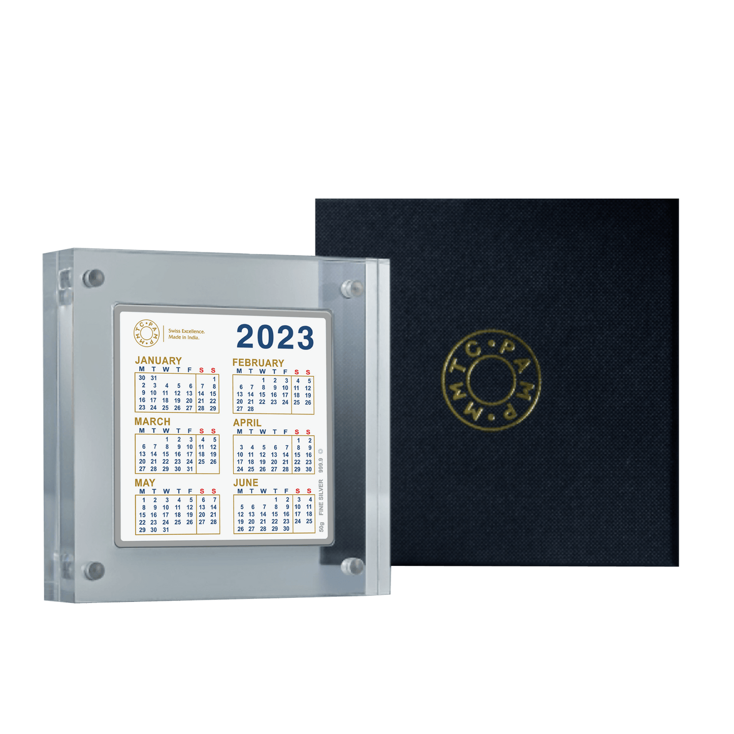 2023 CALENDAR 999.9 PURE LIMITED EDITION 50 GM SILVER BAR