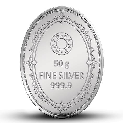 RANI (999.9) 50 GM SILVER OVAL COIN