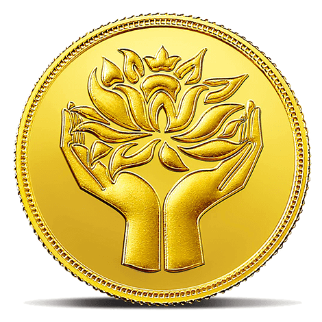 LOTUS 24K (999.9) 8 GM GOLD COIN