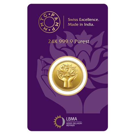 LOTUS 24K (999.9) 8 GM GOLD COIN