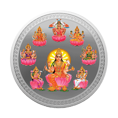 ASHTA LAKSHMI (999.9) 50 GM SILVER COIN