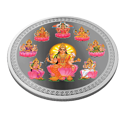 ASHTA LAKSHMI (999.9) 50 GM SILVER COIN