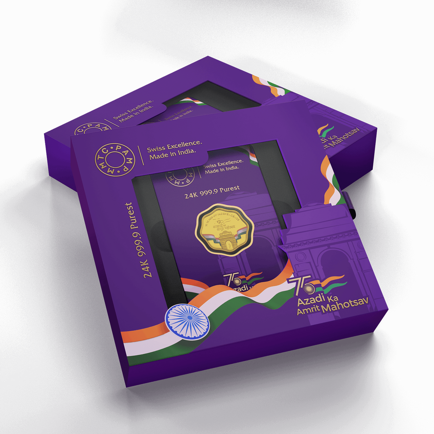 AZADI KA AMRIT MAHOTSAV 24K (999.9) 10 GM LIMITED EDITION GOLD COIN