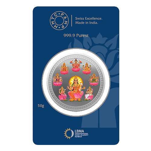 ASHTA LAKSHMI (999.9) 50 GM SILVER COIN