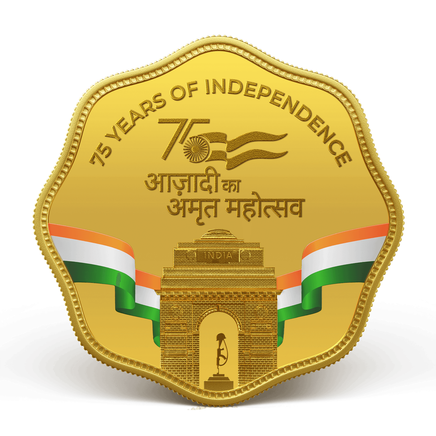 AZADI KA AMRIT MAHOTSAV 24K (999.9) 10 GM LIMITED EDITION GOLD COIN