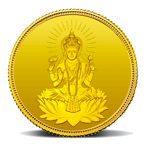 LAKSHMI 24K (999.9) 10 GM GOLD COIN