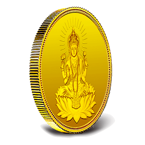 LAKSHMI 24K (999.9) 8 GM GOLD COIN