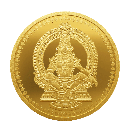 LORD AYYAPPA 24K (999.9) 8 GM GOLD COIN