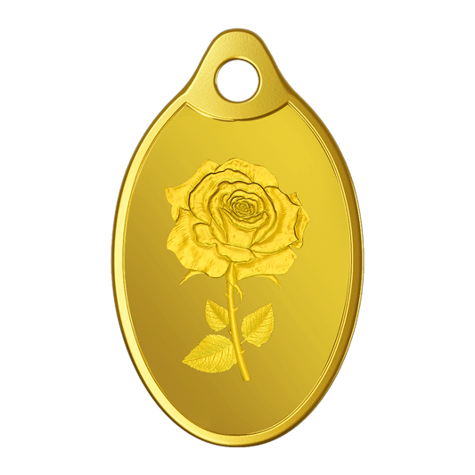 ROSE PENDANT GOLD 24K 2 GM (999.9)